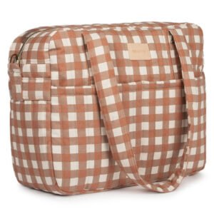 SAC À LANGER IMPERMÉABLE HYDE PARK TERRACOTTA CHECKS
