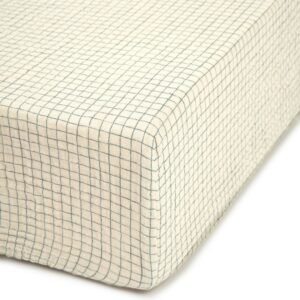 DRAP HOUSSE 70x140 BLUE GRID