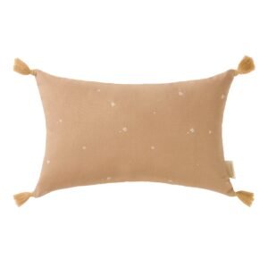 COUSSIN RECTANGULAIRE AVEC POMPONS BLUSH LITTLE CHERRIES