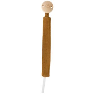 ATTACHE-SUCETTE EN GAZE DE COTON HAVANE