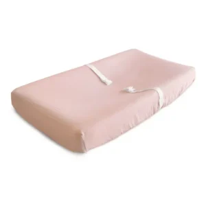 HOUSSE DE MATELAS À LANGER EXTRA DOUCE EN MOUSSELINE BLUSH