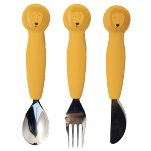 COUVERTS 3 PIÈCES EN SILICONE MR.LION