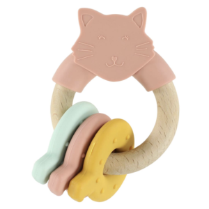 ANNEAU D’ACTIVITÉS EN SILICONE ET BOIS MRS.CAT