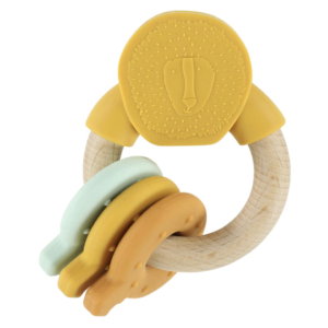 ANNEAU D’ACTIVITÉS EN SILICONE ET BOIS MR.LION