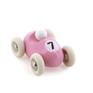 VOITURE EN BOIS , MINI ROADSTER - ROSE