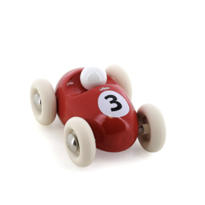 VOITURE EN BOIS , MINI ROADSTER - ROUGE