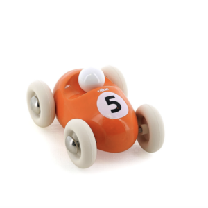 VOITURE EN BOIS , MINI ROADSTER - ORANGE