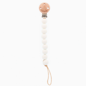 ATTACHE-SUCETTE EN SILICONE - PUR COTON