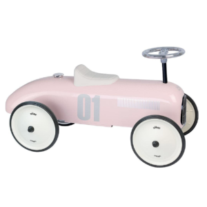 PORTEUR VOITURE VINTAGE - ROSE TENDRE