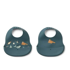 LOT DE 2 BAVOIRS OCÉAN