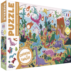 PUZZLE CHERCHE ET TROUVE - LES DINOSAURES