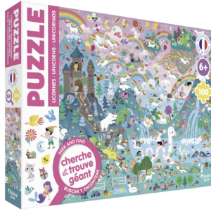PUZZLE CHERCHE ET TROUVE - LICORNES