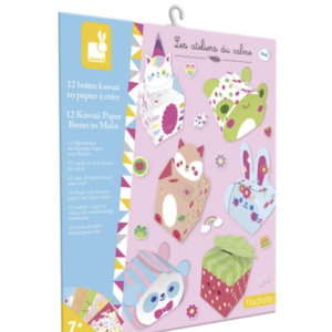 KIT CRÉATIF - 12 BOÎTES EN PAPIER KAWAII À CRÉER