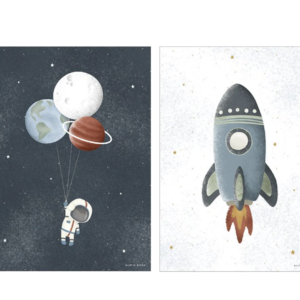 AFFICHES POUR CHAMBRE D'ENFANTS - ESPACE - A3