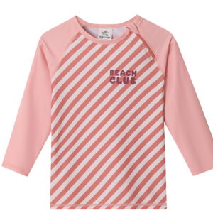 T-SHIRT ANTI UV MANCHES LONGUES - RAYURES BLOOM & BLUSH