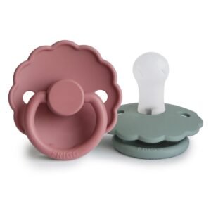 SUCETTE DAISY SILICONE T1 - DUSTY ROSE/LILY PAD
