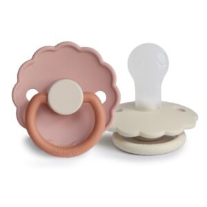 SUCETTE DAISY BLOOM SILICONE T1 - BISCUIT/CREAM