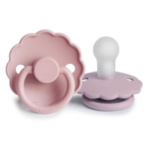 SUCETTE DAISY SILICONE T1 - BABY PINK/SOFT LILAC